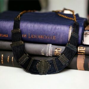 Alexis Kirk 1970’s piece by famed designer.  Tribal style leather collar